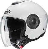 Urban Motorcycle Helmet Hjc I40N Advanced Polycarbonate Semi Flat Pearl White Size 10 Xl