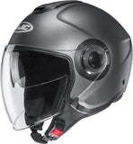 Urban Motorcycle Helmet Hjc I40N Advanced Polycarbonate Semi Flat Titanium Size 10 Xl