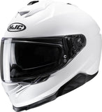 Full-Face Motorcycle Helmet Hjc I71 Advanced Polycarbonate Semi Flat Pearl White Size 06 Xs