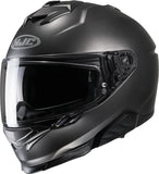 Full-Face Motorcycle Helmet Hjc I71 Advanced Polycarbonate Semi Flat Titanium Size 06 Xs