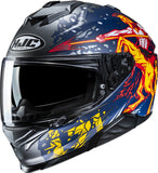 Full-Face Motorcycle Helmet Hjc I71 Advanced Polycarbonate Mc1Sf Taurus Size 06 Xs
