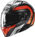 Flip-Up Motorcycle Helmet Hjc I91 Advanced Polycarbonate Composite Mc6Hsf Arven Size 06 Xs