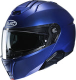 Flip-Up Motorcycle Helmet Hjc I91 Advanced Polycarbonate Composite Semi Flat Metallic Blue Size 10 Xl