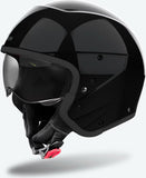 Urban Motorcycle Helmet Airoh J 110 - J135 Composite Carbon Black Glitter Color Size Xs