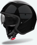 Urban Motorcycle Helmet Airoh J 110 - J135 Composite Carbon Black Glitter Color Size Xs