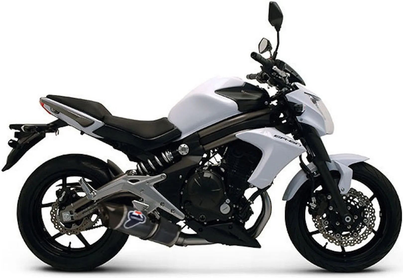 Complete Exhaust System With Sound Certification Relevance Carbon Carbon Cap - Termignoni Compatible With Kawasaki Er-6 N (2012-2016)