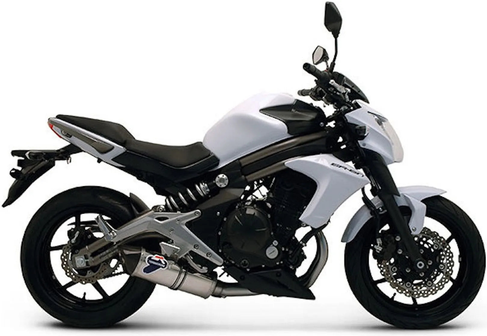 Complete Exhaust System With Sound Certification Relevance Stainless Steel - Termignoni Compatible With Kawasaki Er-6 N (2012-2016)