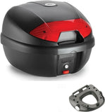 Top Case K30N 30 Lt + Rear-Rack Monolock - Kappa Moto Compatible With Honda Forza 125 Abs (2015-2018)