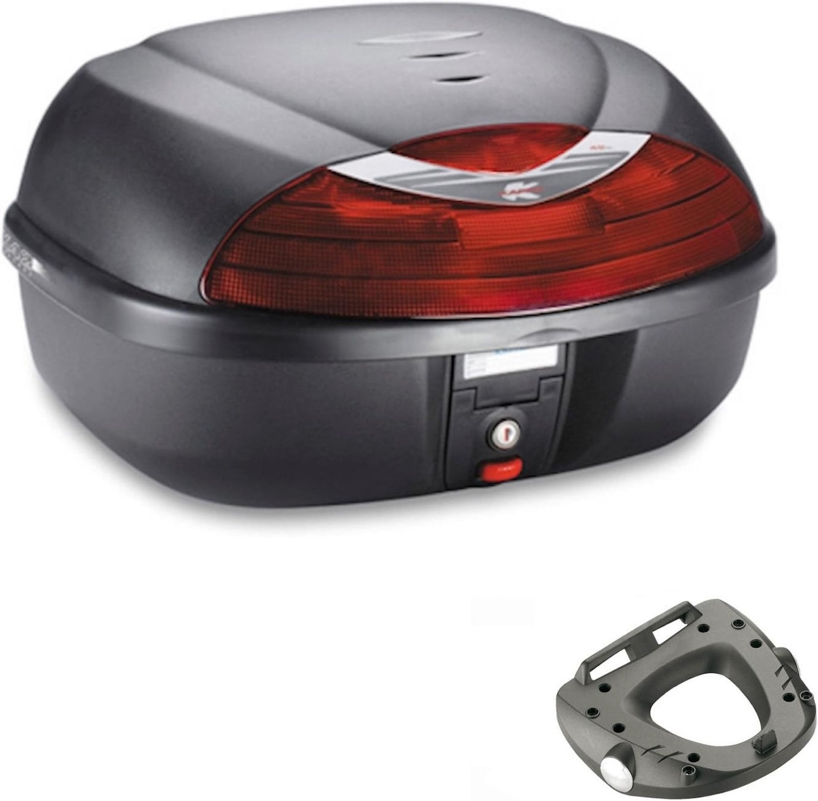 Top Case K42N + Rear Rack - Kappa Moto Compatible With Aprilia Shiver 750 Abs (2010-2020)
