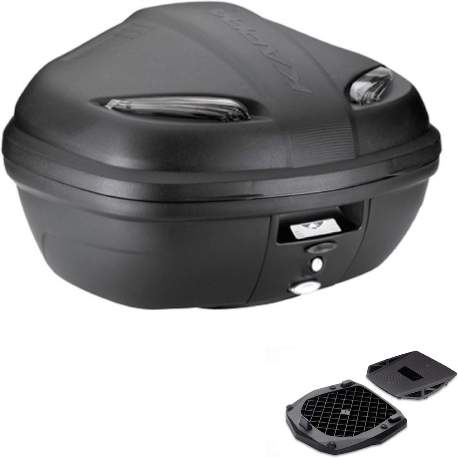 Top Case K47Nt + Rear Rack Manta - Kappa Moto Compatible With Piaggio Beverly Tourer 125 - 250 (2008-2010)