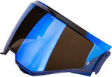 Helmet Visor Exo-Tech Evo Carbon Scorpion Exo Kdf-18-1 Blue Mirror