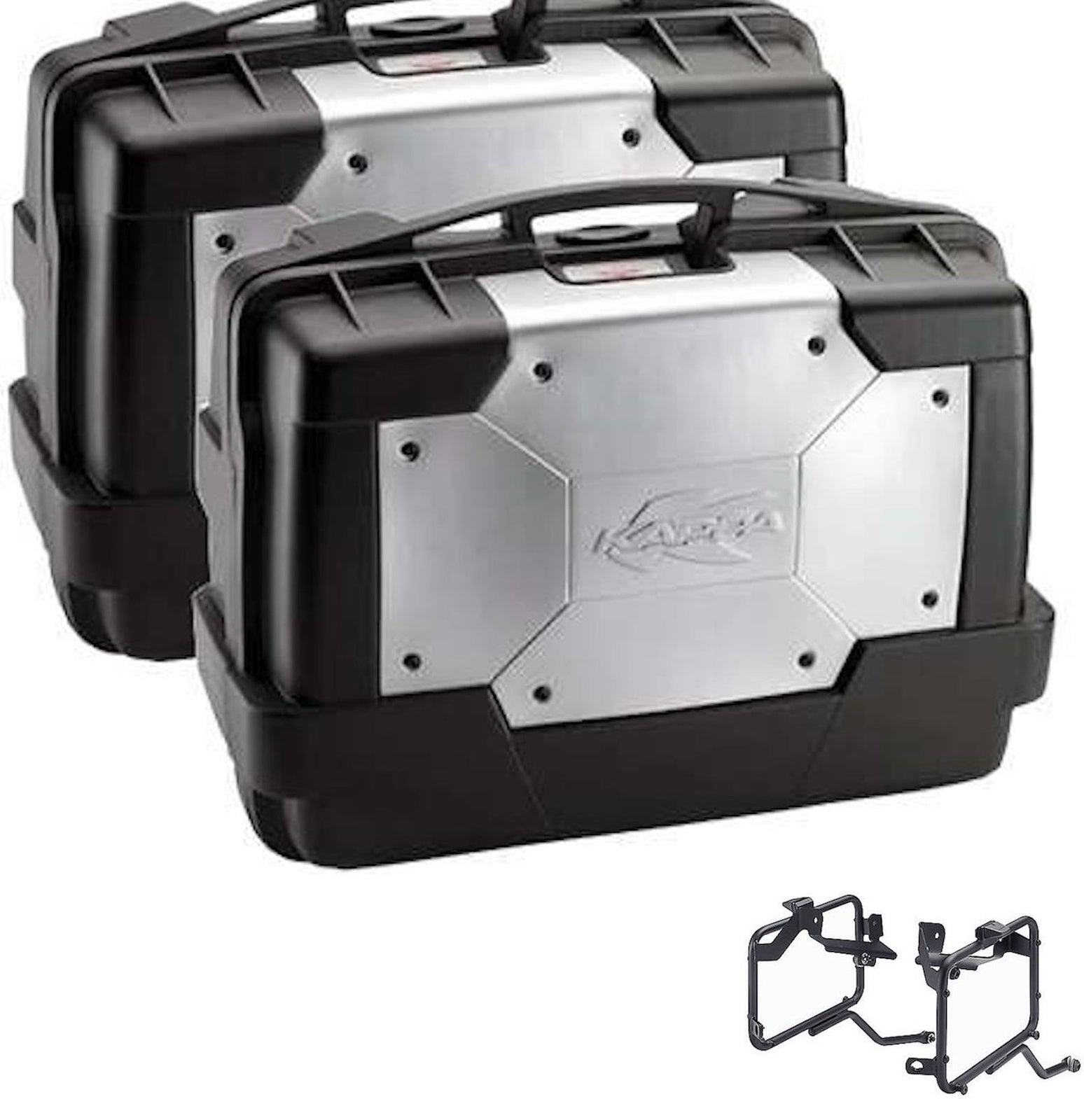Side Cases Kgr33Pack2 + Side Cases Holder Garda - Kappa Moto Compatible With Triumph Tiger 1200 Gt Explorer (2022-2023)