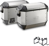 Side-Cases Kms36A K'Mission + Side-Case Holder Aluminium - Kappa Moto Compatible With Honda Xl 125 V Varadero (2007-2014)