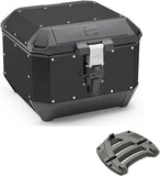 Top Case Kms44B + Rear Rack K'Mission Aluminium - Kappa Moto Compatible With Honda Cbr 1100 Xx (1997-2009)