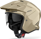Urban Motorcycle Helmet Airoh Kombakt - Ko100 Thermoplastic Hrt Mocha Glow Gloss Color Size Xs
