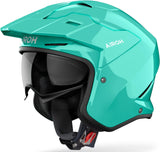 Urban Motorcycle Helmet Airoh Kombakt - Ko101 Thermoplastic Hrt Aquamarine Gloss Color Size Xl