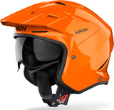 Urban Motorcycle Helmet Airoh Kombakt - Ko32 Thermoplastic Hrt Gloss Orange Color Size Xl