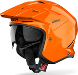 Urban Motorcycle Helmet Airoh Kombakt - Ko32 Thermoplastic Hrt Gloss Orange Color Size Xs