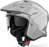 Urban Motorcycle Helmet Airoh Kombakt - Ko99 Thermoplastic Hrt Concrete Grey Gloss Color Size Xxl