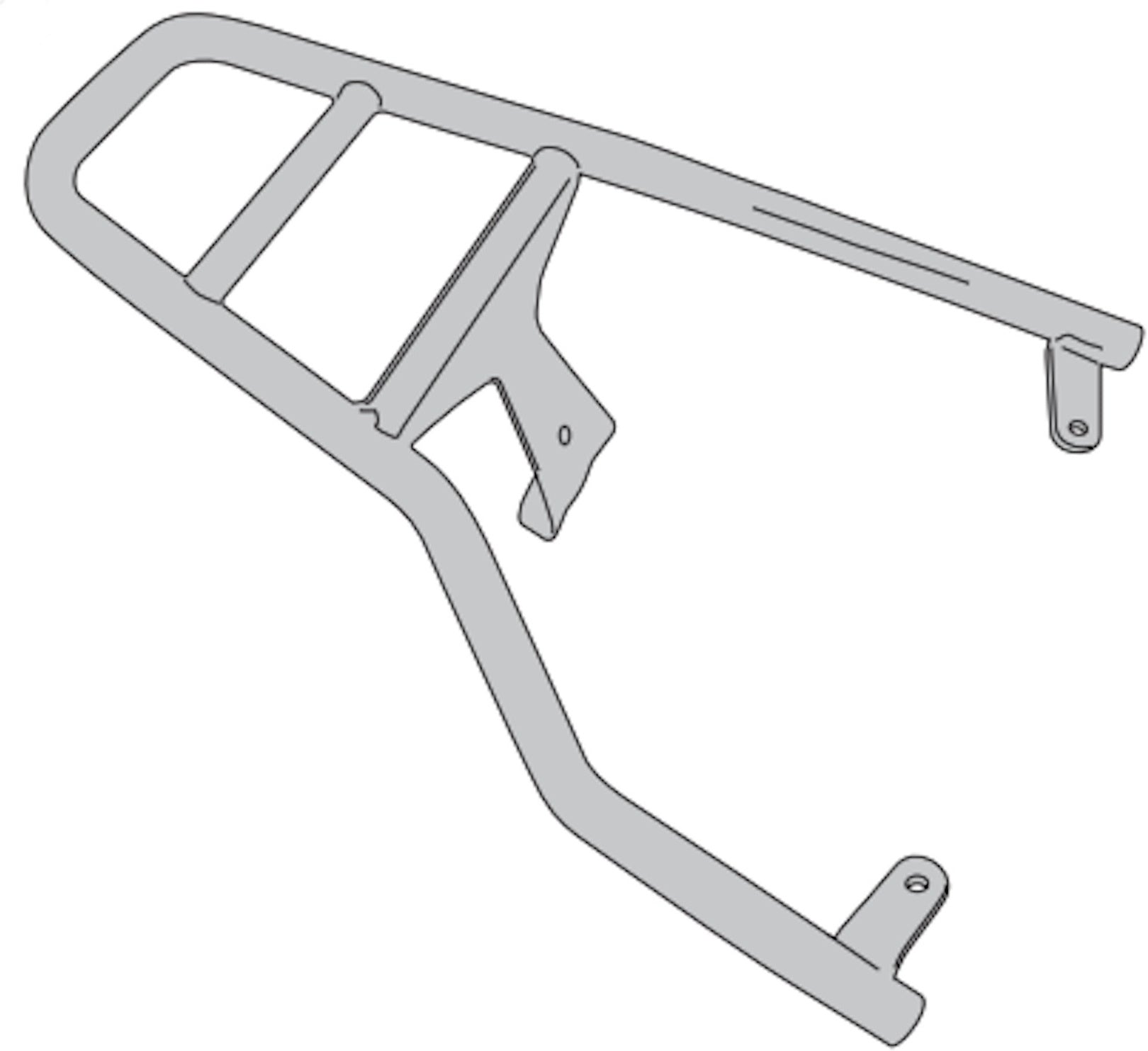 Rear Rack Monolock - Kappa Moto Compatible With Piaggio Vespa Sprint 50 - 125 - 150 (2014-2023)