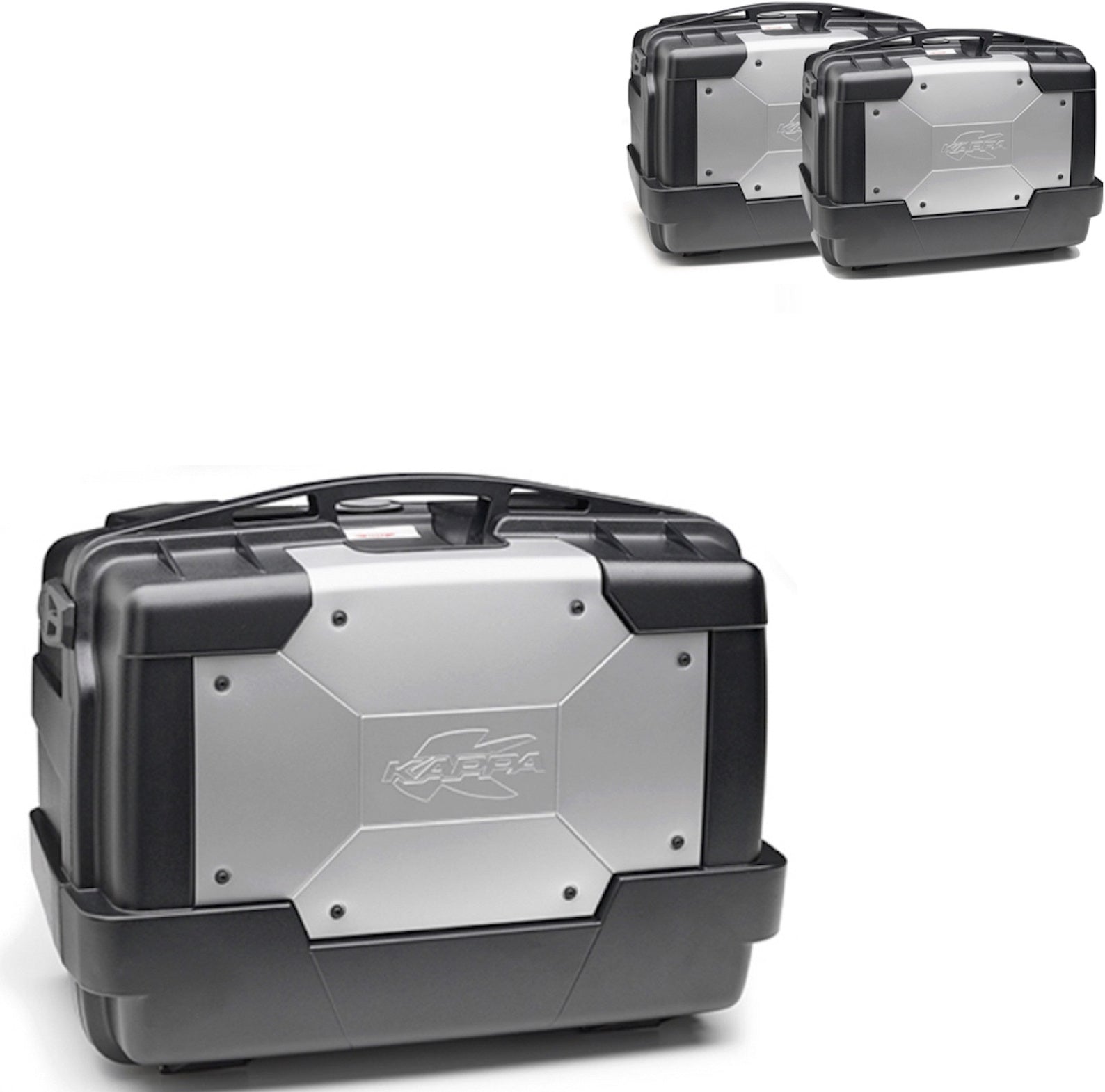 Top Case Kgr46 + Side-Cases Kgr46 + Side-Case Holder - Kappa Moto Compatible With Triumph Bonneville T100 (2017-2022)