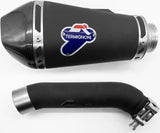 Exhaust Tip With Noise Certification Relevance Steel Black Carbon Cap - Termignoni Compatible With Ktm Rc 390 (2020-2023)