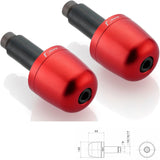 Couple Bar-End Plugs Ma302R - Rizoma Compatible With Honda Cb 650 F (2017-2018)