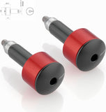 Couple Bar-End Plugs Ma533R - Rizoma Compatible With Kawasaki Versys X 300 (2018-2019)