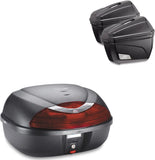 Top Case K42N + Side-Cases K22N + Holder + Side-Case Holder - Kappa Moto Compatible With Honda Nc 750 S - Dct (2014-2015)