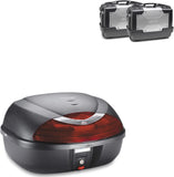 Top Case K42N + Side-Cases Kgr33 + Holder + Side-Case Holder - Kappa Moto Compatible With Honda Nc 700 X (2012-2013)