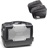 Top Case Kgr46 + Side-Cases K22N + Holder + Side-Case Holder - Kappa Moto Compatible With Honda Nc 700 S (2012-2013)