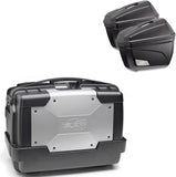 Top Case Kgr46 + Side-Cases K22N + Holder + Side-Case Holder - Kappa Moto Compatible With Honda Nc 700 X (2012-2013)