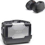 Top Case Kgr46 + Side-Cases K33N + Holder + Side-Case Holder - Kappa Moto Compatible With Honda Cbf 600 S - N (2004-2012)