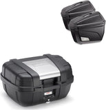 Top Case Kgr52 + Side-Cases K22N + Holder + Side-Case Holder - Kappa Moto Compatible With Honda Nc 750 S - Dct (2014-2015)
