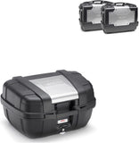 Top Case Kgr52 + Side-Cases Kgr33 + Side-Case Holder - Kappa Moto Compatible With Honda Nc 750 X - Dct (2014-2015)