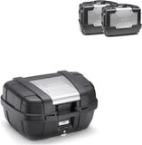 Top Case Kgr52 + Side-Cases Kgr46 + Side-Case Holder - Kappa Moto Compatible With Honda Nc 750 S (2016-2020)