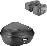 Top Case K47Nt + Side-Bags Kmlw01 + Side-Case Holder - Kappa Moto Compatible With Honda Nc 700 S (2012-2013)