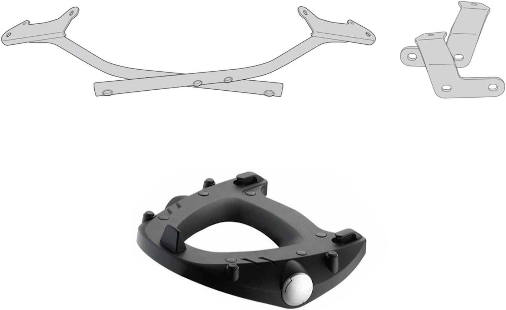 Rear-Rack Monokey - Kappa Moto Compatible With Triumph Street Triple 765 (2017-2019)