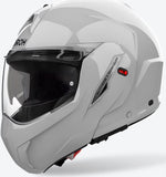 Flip-Up Motorcycle Helmet Airoh Mathisse Ii - Mth298 Thermoplastic Hrt Concrete Grey Gloss Color Size M