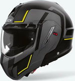 Flip-Up Motorcycle Helmet Airoh Mathisse Ii - Mth2G31 Thermoplastic Hrt Matte Yellow Genius Size Xs