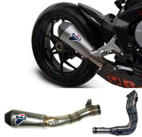 Complete Non-Catalytic Exhaust System With Sound Certification Relevance Full Titanium Carbon Cap - Termignoni Compatible With Mv Agusta F3 800 (2012-2020)
