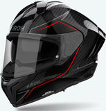 Full-Face Motorcycle Helmet Airoh Matryx - Mxcs99 Full Carbon 6K Gloss Carbon Stylish Size M