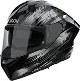 Full-Face Motorcycle Helmet Airoh Matryx - Mxre16 Composite Carbon Gloss Grey Reflex Size Xxl