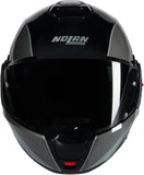 Flip-Up Travelling Motorcycle Helmet Nolan N120-1 Black / Grey / Silver Verniciatura Speciale 341 Size Xxl