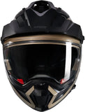 Full-Face Adventur Motorcycle Helmet Nolan N70-2 X Sand / Black Nobile 316 Size Xxl