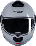 Flip-Up Travelling Motorcycle Helmet Nolan N90-3 Grey Classico 303 Size S