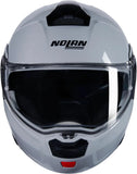Flip-Up Travelling Motorcycle Helmet Nolan N90-3 Grey Classico 303 Size Xl