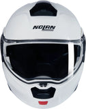Flip-Up Travelling Motorcycle Helmet Nolan N90-3 White Classico 305 Size Xs