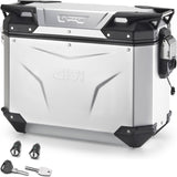 Monokey Cam-Side Trekker Outback Evo Smart Anodized Aluminium Right Side Case + Lock - 37 Lt Givi Trekker Outback Evo Smart Anodized Aluminium Silber Size 37 Lt.