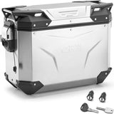 Monokey Cam-Side Trekker Outback Evo Smart Aluminium Right Side Case + Lock - 37 Lt Givi Trekker Outback Evo Smart Aluminium Silber Size 37 Lt.